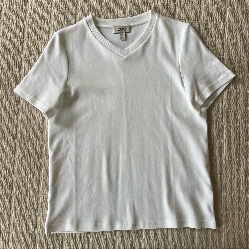 COS Boxy V-Neck T-Shirt